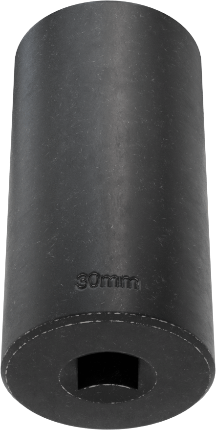 İnce Cidarlı 6 Uçlu Darbeli Lokma Anahtarı, 1/2" Kare Tahrik, 30 mm Boyut, 3-1/4" Toplam Uzunluk