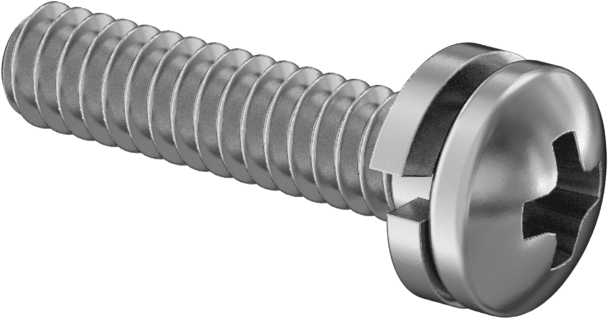 Yarık Kilit Pullu Çelik Silindir Başlı Vidalar, 4-40 Diş Boyutu, 1/2" Uzunluk