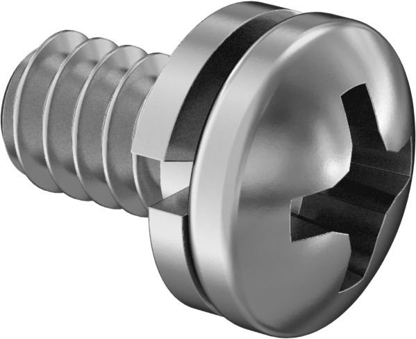 Yarık Kilit Pullu Çelik Silindir Başlı Vidalar, 6-32 Diş Boyutu, 1/4" Uzunluk