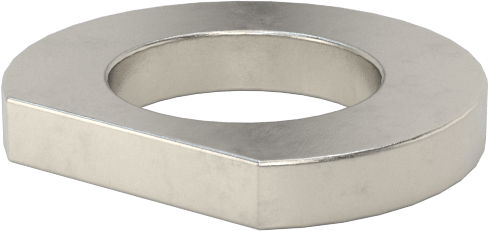 Klipsli Pul, 18-8 Paslanmaz Çelik, 1/4" Vida için, 0.281" ID, 0.5" OD