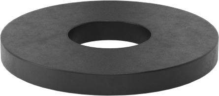 Floroelastomer Kauçuk Conta Pul, 4 Numaralı Vida Boyutu için, 0.120" ID, 0.312" OD