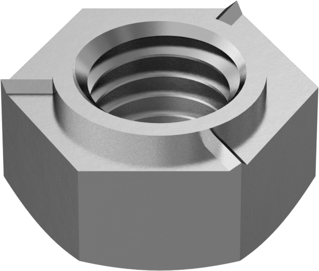 18-8 Paslanmaz Çelik Altıgen Kaynak Somunu, M12 x 1,75 mm Diş
