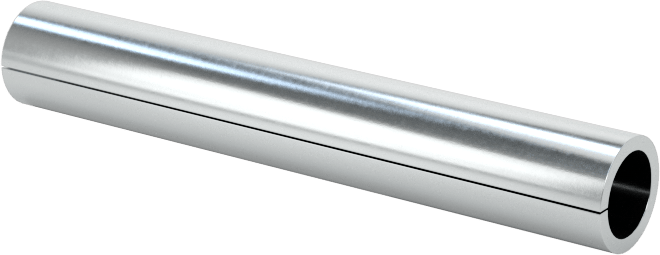 Yivli Dişsiz Ara Parçalar, Çinko Kaplı Düşük Karbonlu Çelik, 5/32" OD, 0.118" ID, 1" Uzunluk