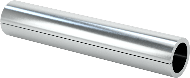 Yivli Dişsiz Ara Parçalar, Çinko Kaplı Düşük Karbonlu Çelik, 3/16" OD, 0.144" ID, 1" Uzunluk