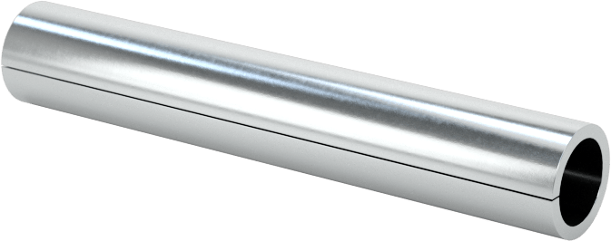 Yivli Dişsiz Ara Parçalar, Çinko Kaplı Düşük Karbonlu Çelik, 3/16" OD, 0.144" ID, 1-1/8" Uzunluk