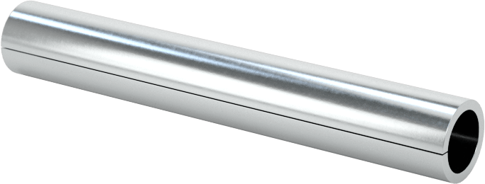 Yivli Dişsiz Ara Parçalar, Çinko Kaplı Düşük Karbonlu Çelik, 3/16" OD, 0.144" ID, 1-1/4" Uzunluk