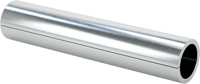 Yivli Dişsiz Ara Parçalar, Çinko Kaplı Düşük Karbonlu Çelik, 1/4" OD, 0.198" ID, 1-1/4" Uzunluk