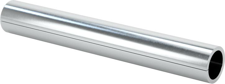 Yivli Dişsiz Ara Parçalar, Çinko Kaplı Düşük Karbonlu Çelik, 1/4" OD, 0.198" ID, 1-3/4" Uzunluk
