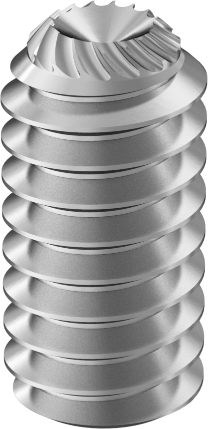 Cup Point with Serrations