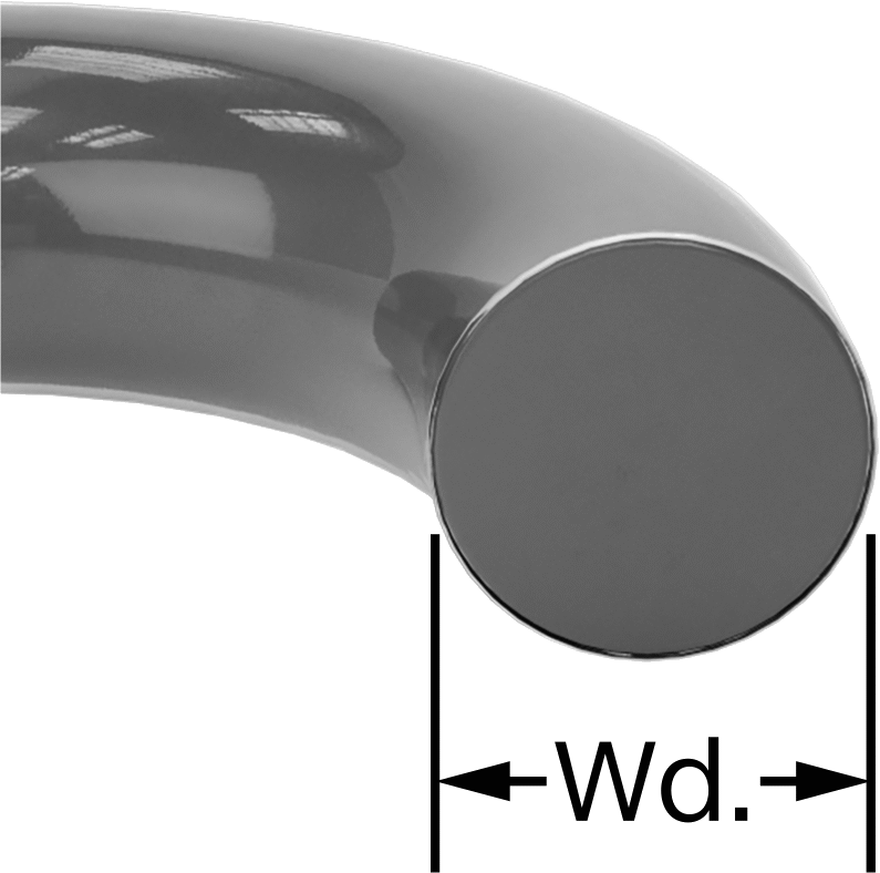 Viton® Floroelastomer O-Ring, Ultra Kimyasal Dirençli, FEP Kaplı, Dash No. 117