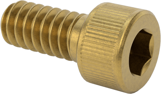 Pirinç Soket Başlı Vida, 4-40 Diş Boyutu, 1/4" Uzunluk