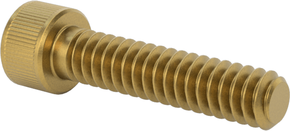 Pirinç Soket Başlı Vida, 4-40 Diş Boyutu, 1/2" Uzunluk