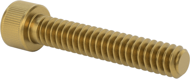 Pirinç Soket Başlı Vida, 4-40 Diş Boyutu, 5/8" Uzunluk