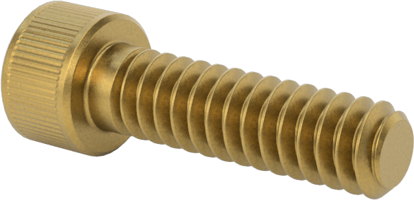 Pirinç Soket Başlı Vida, 6-32 Diş Boyutu, 1/2" Uzunluk