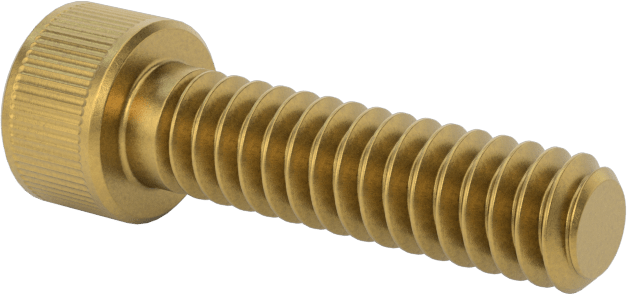 Pirinç Soket Başlı Vida, 10-24 Diş Boyutu, 3/4" Uzunluk