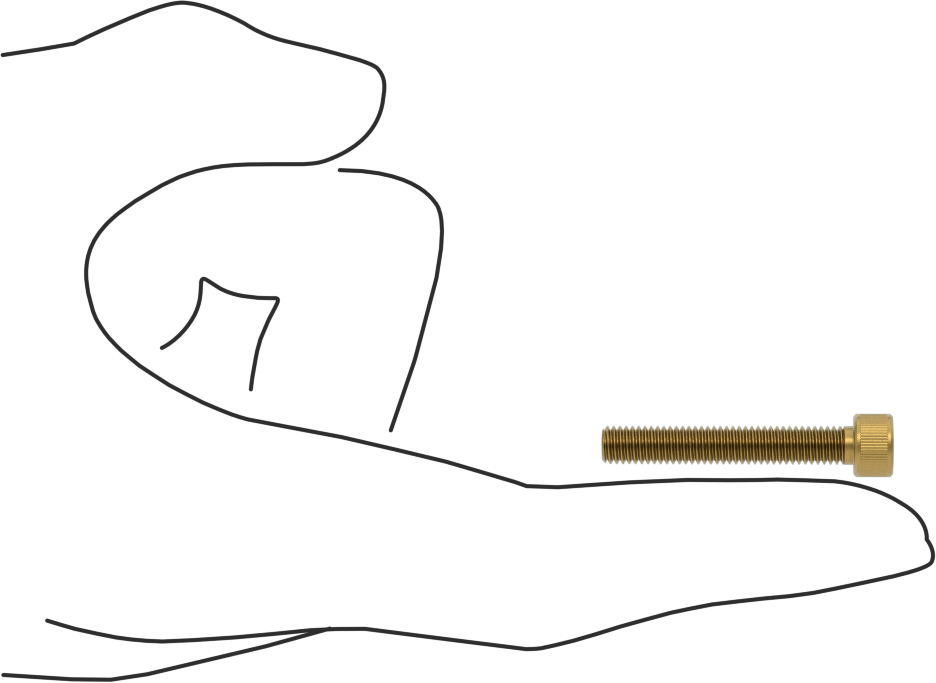 Pirinç Soket Başlı Vida, 10-32 Diş Boyutu, 1-1/4" Uzunluk