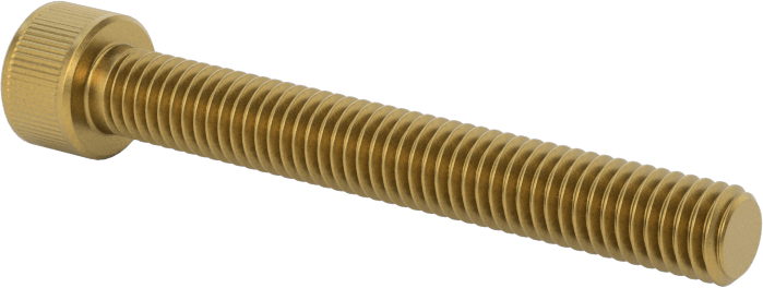 Pirinç Soket Başlı Vida, 10-32 Diş Boyutu, 1-1/2" Uzunluk