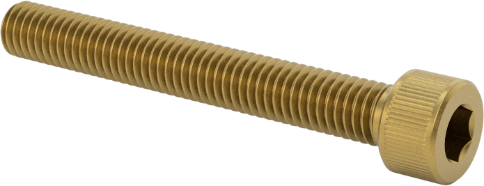 Pirinç Soket Başlı Vida, 10-32 Diş Boyutu, 1-1/2" Uzunluk