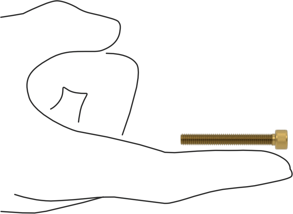 Pirinç Soket Başlı Vida, 10-32 Diş Boyutu, 1-1/2" Uzunluk