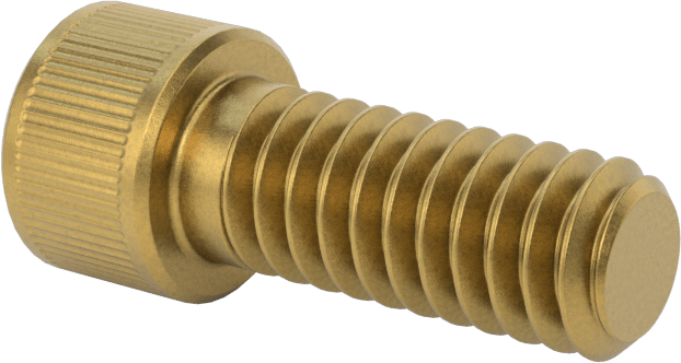 Pirinç Soket Başlı Vida, 1/4"-20 Diş Boyutu, 5/8" Uzunluk