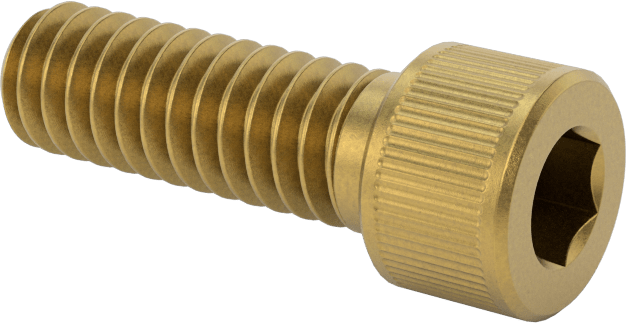 Pirinç Soket Başlı Vida, 1/4"-20 Diş Boyutu, 3/4" Uzunluk
