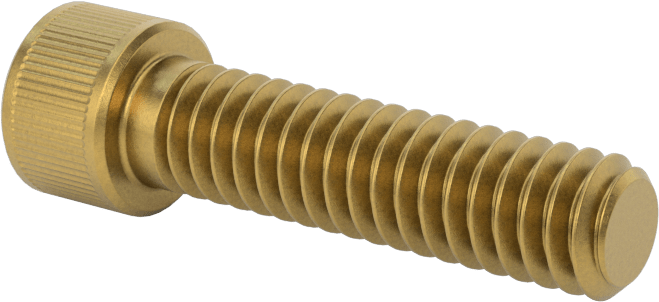 Pirinç Soket Başlı Vida, 1/4"-20 Diş Boyutu, 1" Uzunluk