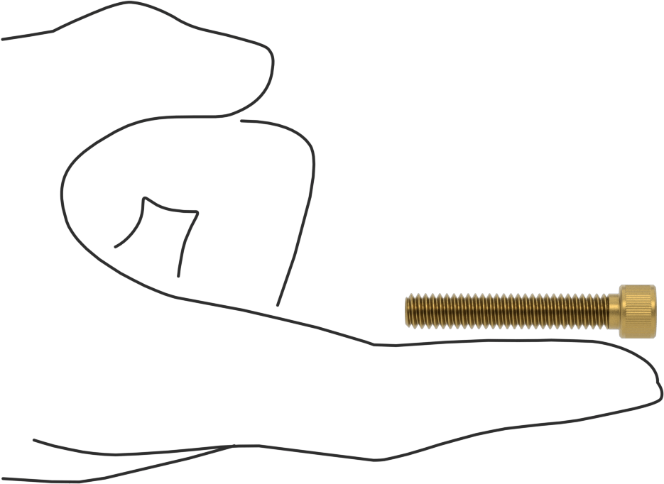 Pirinç Soket Başlı Vida, 1/4"-20 Diş Boyutu, 1-1/2" Uzunluk