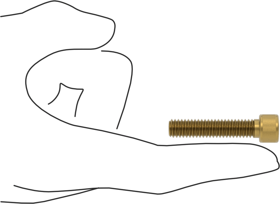 Pirinç Soket Başlı Vida, 5/16"-18 Diş Boyutu, 1-1/2" Uzunluk