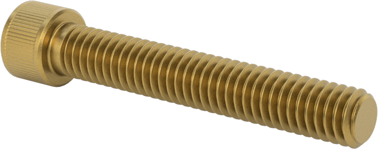 Pirinç Soket Başlı Vida, 5/16"-18 Diş Boyutu, 2" Uzunluk
