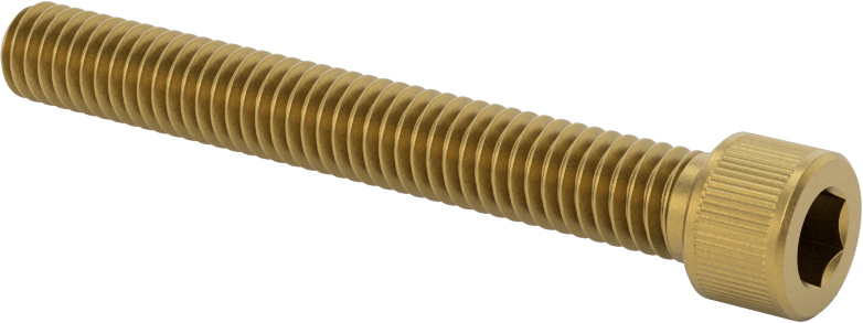 Pirinç Soket Başlı Vida, 5/16"-18 Diş Boyutu, 2-1/2" Uzunluk