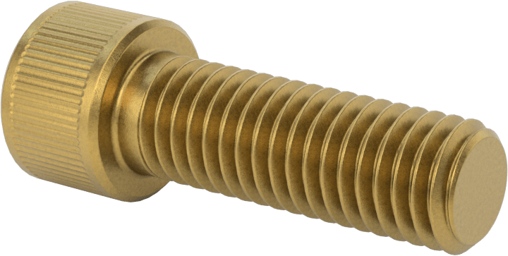 Pirinç Soket Başlı Vida, 1/2"-13 Diş Boyutu, 1-1/2" Uzunluk