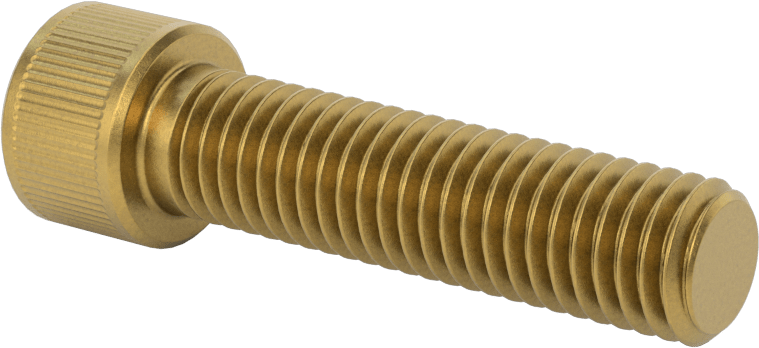 Pirinç Soket Başlı Vida, 1/2"-13 Diş Boyutu, 2" Uzunluk