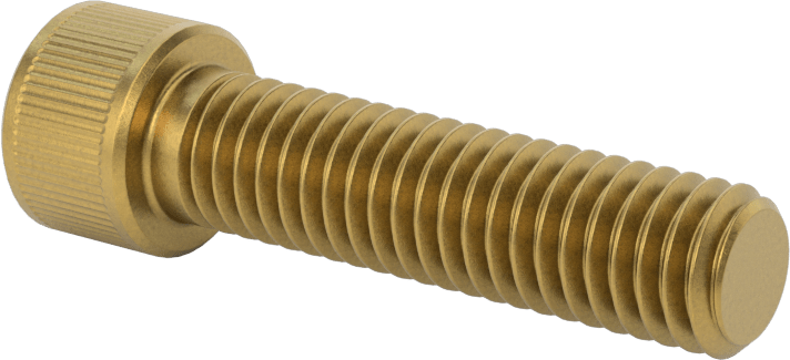 Pirinç Soket Başlı Vida, 3/8"-16 Diş Boyutu, 1-1/2" Uzunluk