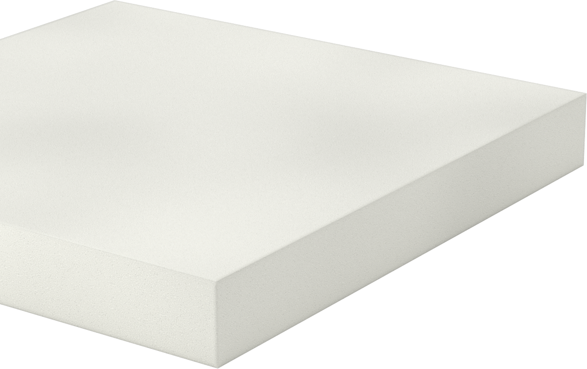 Düşük Sıcaklık Polistiren Köpük Yalıtım Levhası, Neme Dayanıklı, Kaplamalı, 1 lbs./cu. ft., 1'x 12", 1,5 inç kalınlık