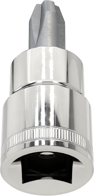 Stubby Phillips Uçlu Soket, 3/8" Kare Tahrik, 3 Sayı Tahrik Boyutu