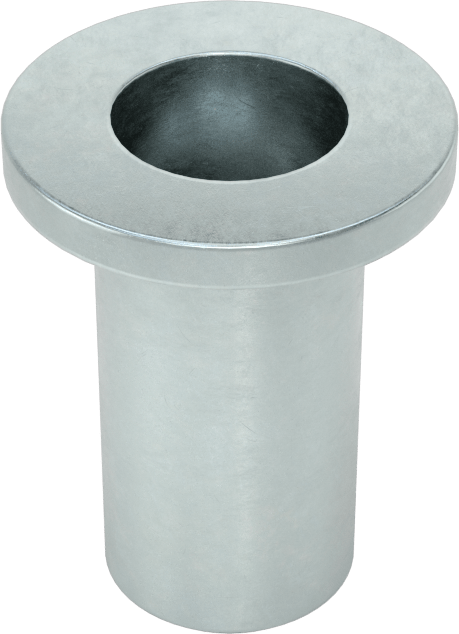 Çinko Kaplı Çelik Perçin Somunu, 3/8"-16 Diş Boyutu, 0,115“ ila 0,200” Malzeme Kalınlığı için