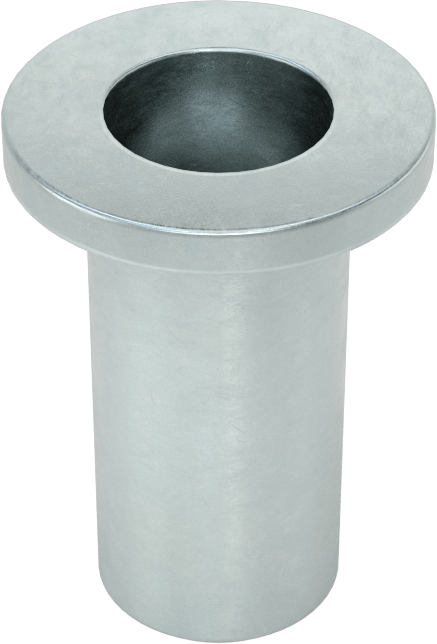 Çinko Kaplı Çelik Perçin Somunu, 3/8"-16 Diş Boyutu, 0,200“ ila 0,285” Malzeme Kalınlığı için