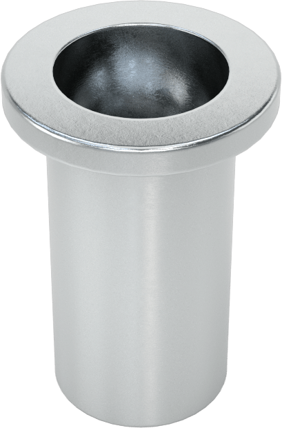 Çinko Kaplı Çelik Perçin Somunu, 1/4"-20 Diş Boyutu, 0,020“ ila 0,080” Malzeme Kalınlığı için