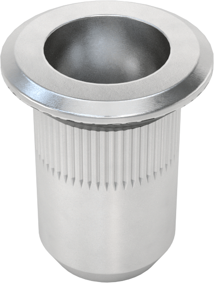 Flanş Sızdırmazlık Perçin Somunu, M5 x 0,8 mm Diş
