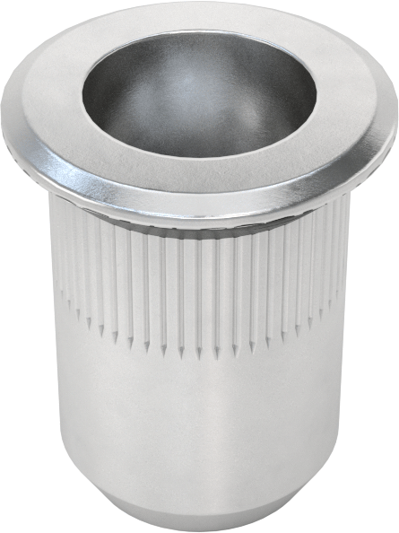 Flanş Sızdırmazlık Perçin Somunu, M6 x 1 mm Diş