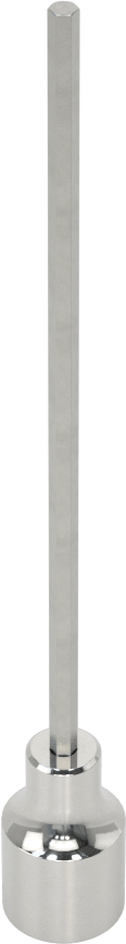 Uzun Menzilli Altıgen Uçlu Soket, 1/4" Kare Tahrik, 2,5 mm Tahrik Boyutu, 4-1/4" Toplam Uzunluk