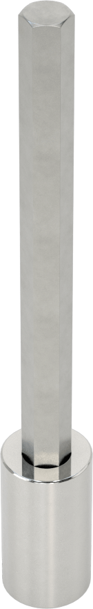 Uzun Menzilli Altıgen Uçlu Soket, 1/4" Kare Tahrik, 7 mm Tahrik Boyutu, 4-1/4" Toplam Uzunluk