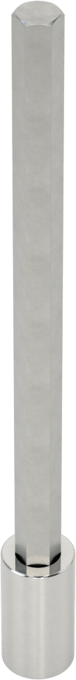 Uzun Menzilli Altıgen Uçlu Soket, 1/4" Kare Tahrik Boyutu, 8 mm Tahrik Boyutu, 6" Toplam Uzunluk