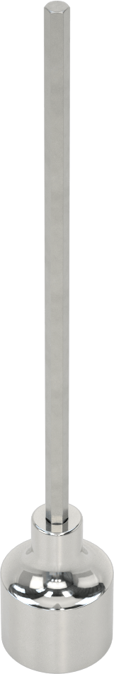 Uzun Menzilli Altıgen Uçlu Soket, 1/2" Kare Tahrik Boyutu, 4 mm Tahrik Boyutu, 6" Toplam Uzunluk