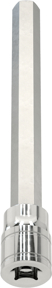 Uzun Menzilli Altıgen Uçlu Soket, 3/8" Kare Tahrik Boyutu, 12 mm Tahrik Boyutu, 6" Toplam Uzunluk