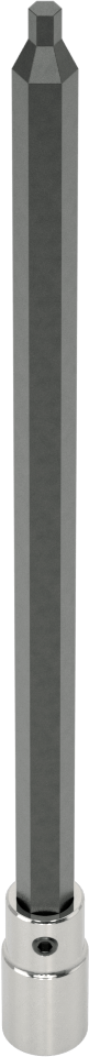 Uzun Menzilli Altıgen Uçlu Soket, 1/4" Kare Tahrik Boyutu, 1/8" Tahrik Boyutu, 6 inç Uzunluk
