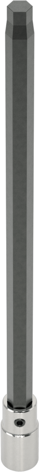 Uzun Menzilli Altıgen Uçlu Soket, 1/4" Kare Tahrik Boyutu, 7/32" Tahrik Boyutu, 6" Toplam Uzunluk