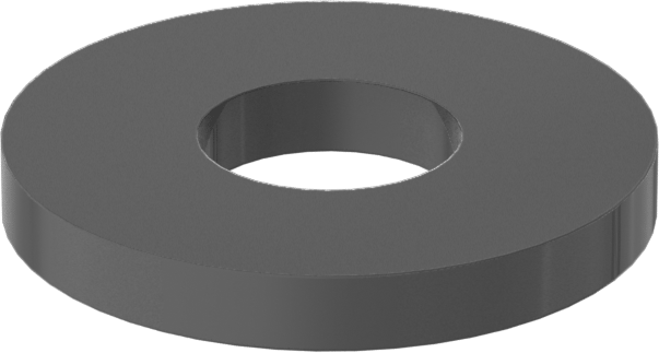 Fiberglas Pul, 4 Numaralı Vida Boyutu için, 0.125" ID, 0.310" OD