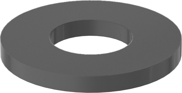 Fiberglas Pul, 8 numaralı vida boyutu için, 0.175" ID, 0.380" OD
