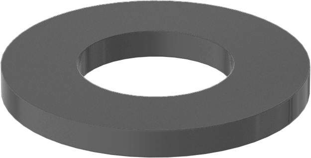 Fiberglas Pul, 3/8" Vida Boyutu için, 0.380" ID, 0.750" OD